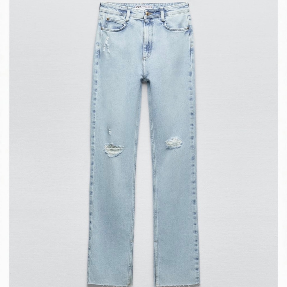 Zara high rise flared slim fit jeans